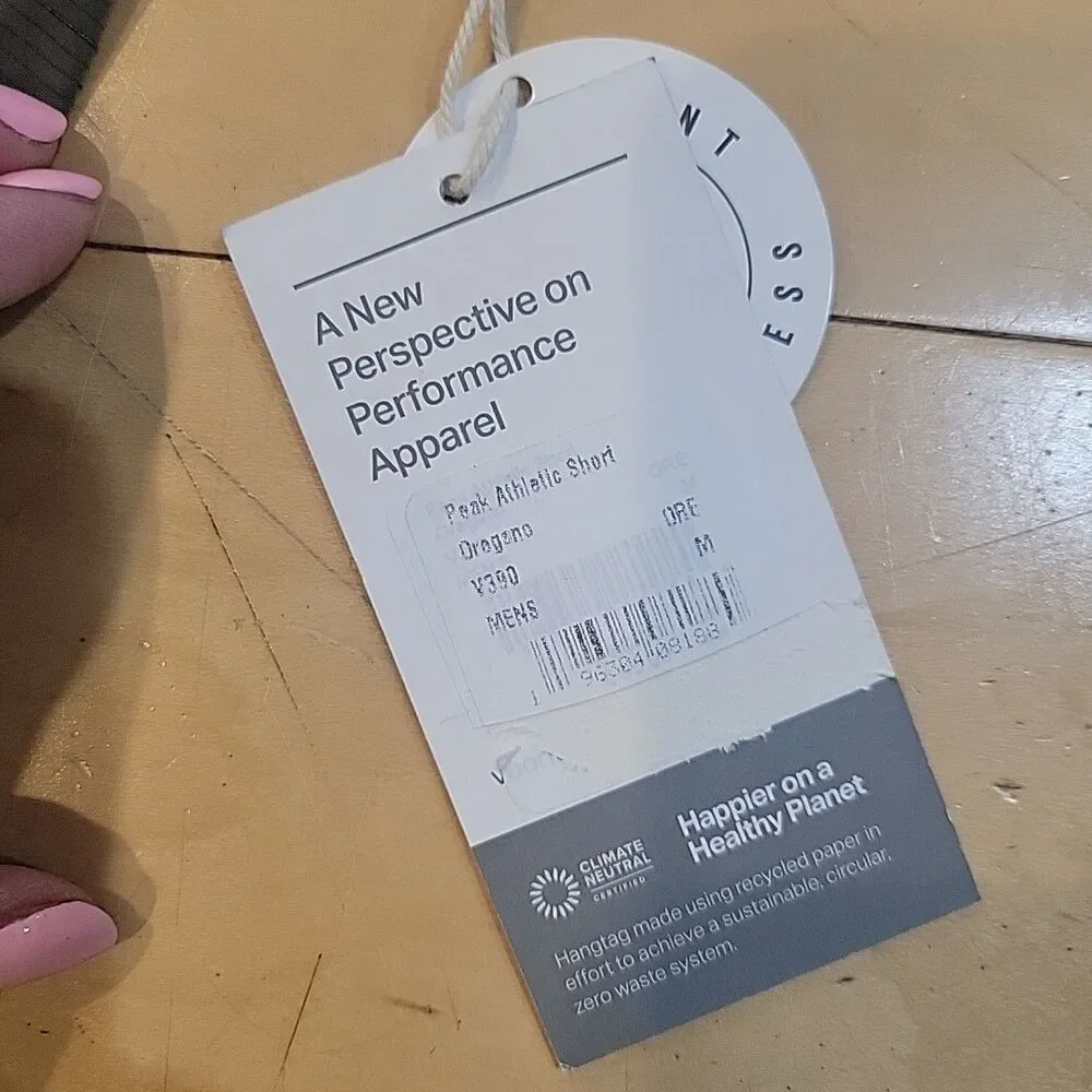 NWT Vuori Peak Athletic Shorts Mens M Oregano Green Gym Performance Stretch Golf - Picture 4 of 10